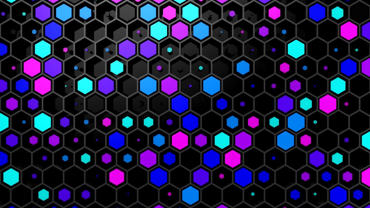 el fondo de los hexágonos