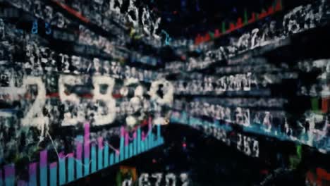dynamic visuals showcase various data analytics, statistics, and trends in a high-tech environment. colorful graphs and numbers illustrate the importance of data in decision-making processes.