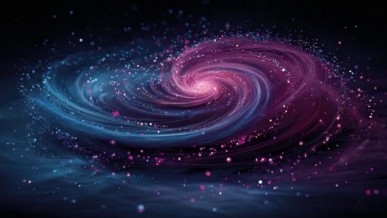 A Mesmerizing Cosmic Dance: A Beautiful Swirl of Colorful Star Clusters and Galactic Dust Creating an Awe-Inspiring Visual Journey Through Space and Time