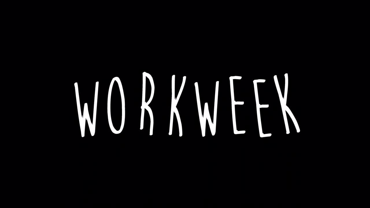 workweek wiggle text concept