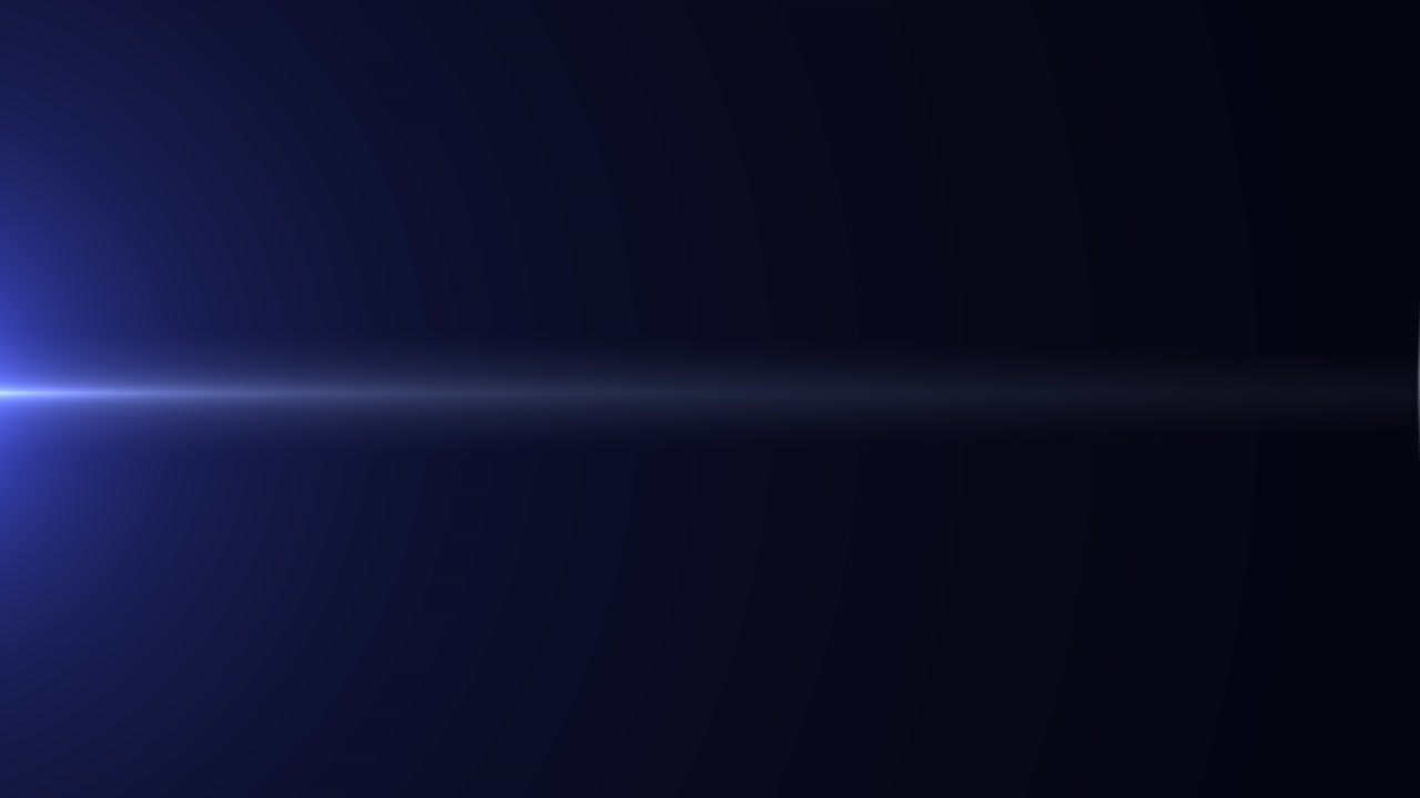 Effetto ottico di luce blu astratta sull'animazione dello sfondo con effetti di luce tremolante e linea lucida