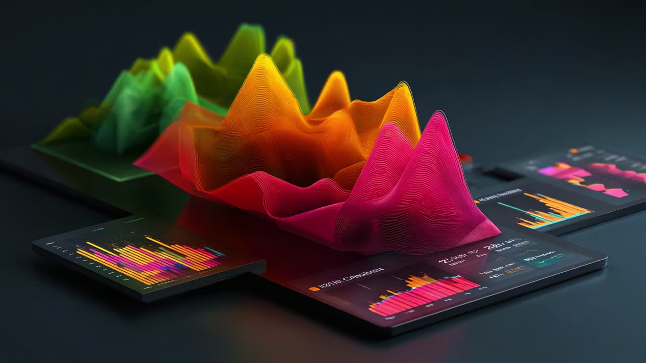 Dynamic Data Visualization with Colorful Graphs and Interactive Dashboards Showcasing Insightful Statistics and Trends in a Modern Analytical Framework