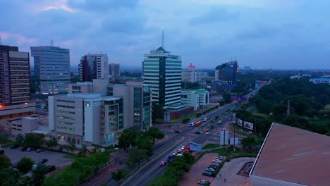 accra central aerial view after sunset_1