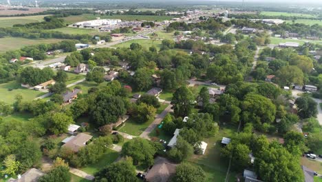 aerial flight over quinlan texas