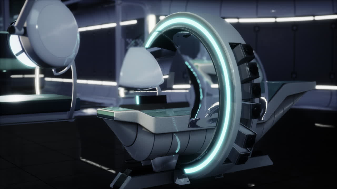 laboratorio de resonancia magnética de resonancia magnética futurista