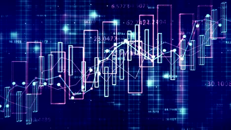 4k financial data concept.