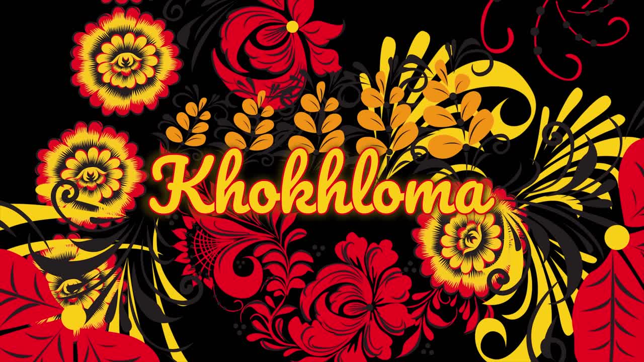 diseño de khokhloma
