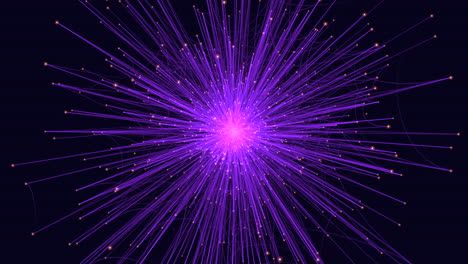 Dynamische-Violette-Explosion-Mit-Strahlenden-Linien