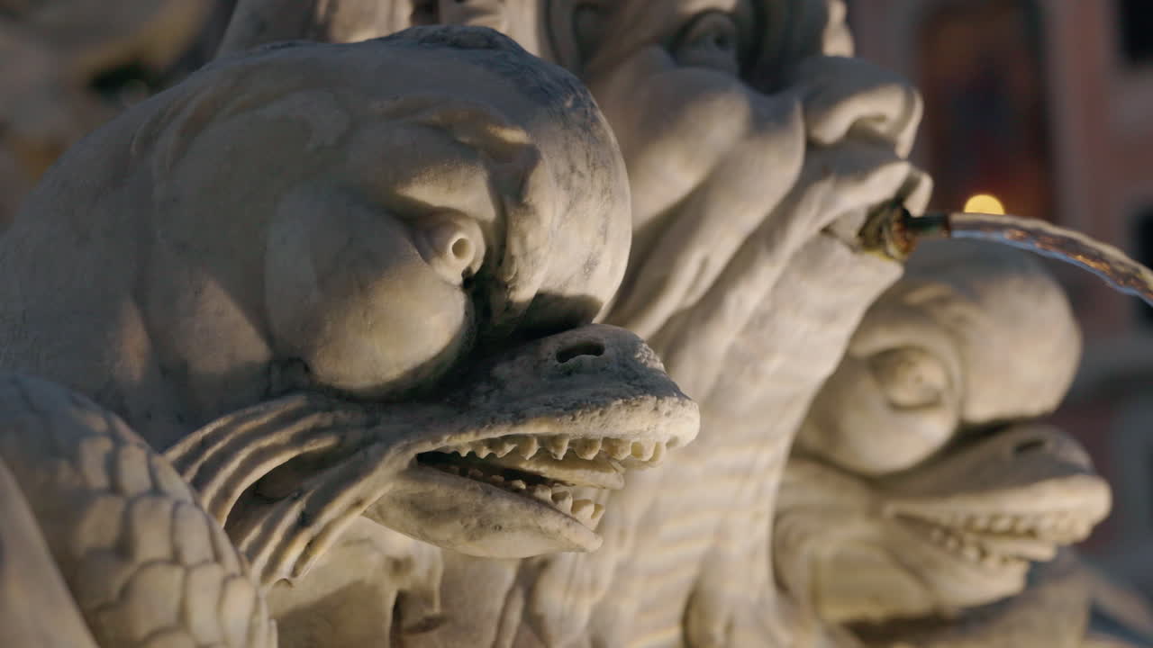 Dolphin Fountain Detail