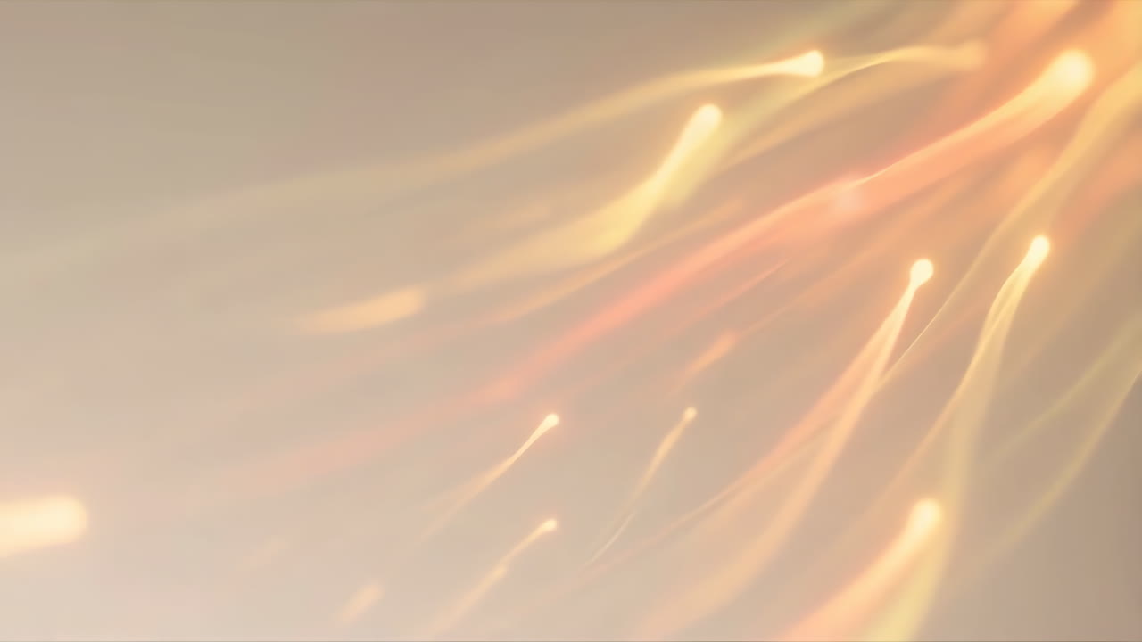 Abstract Flowing Luminous Light Trails