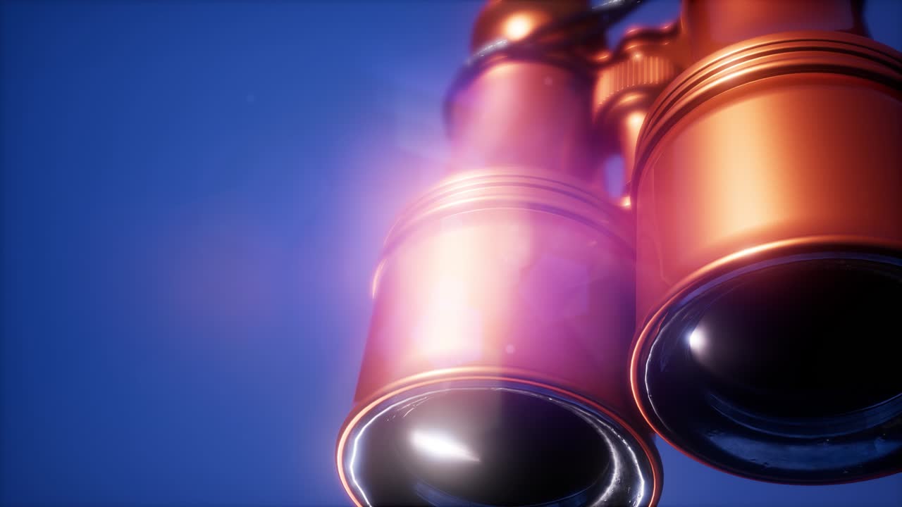 los viejos binoculares militares voladores