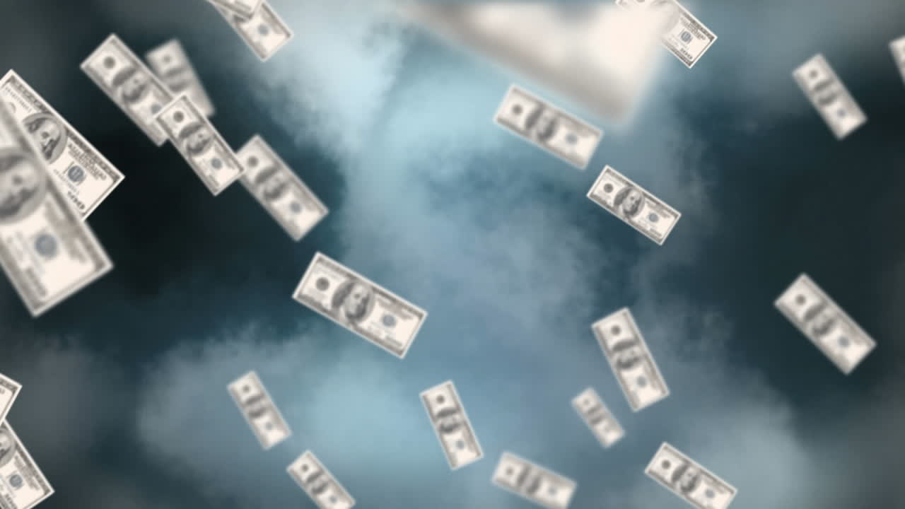 비행 달러 지폐