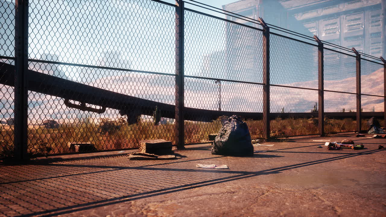 paisaje post-apocalíptico de la ciudad