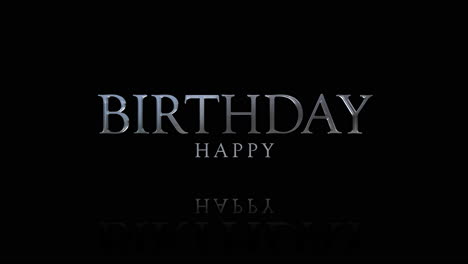 Floating-reflective-Happy-Birthday-letters-on-black-background