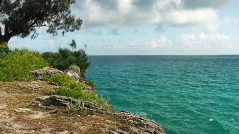 viewpoint from admiralty house, bermuda northshore coastline