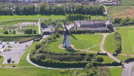 skerries mills aerial view showcasing historic restoration and landscape