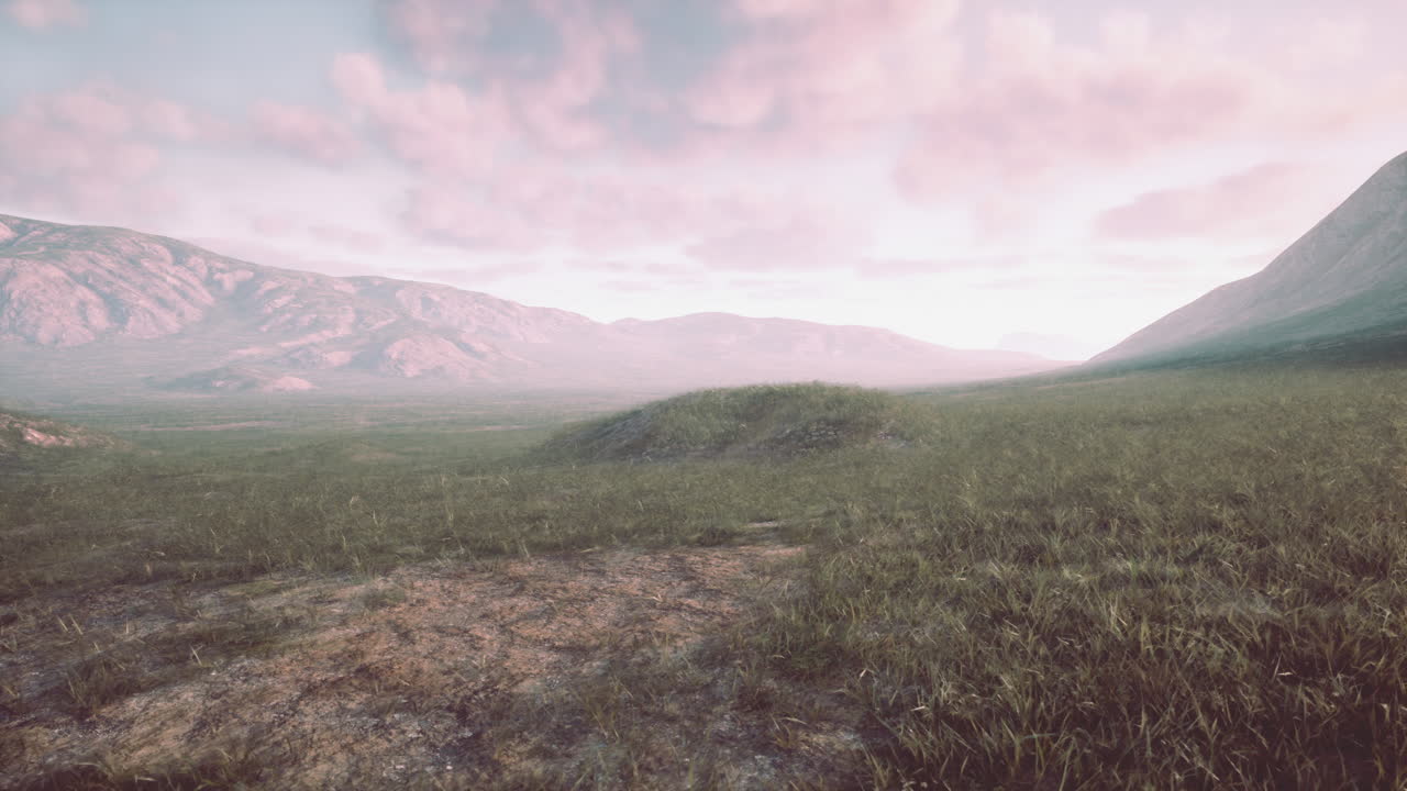 paisaje sereno de valle de montaña