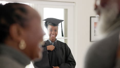 graduación, familia y felicidad