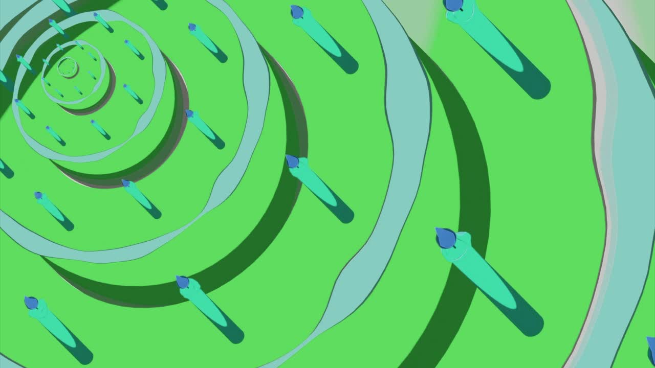 pastel de cumpleaños en espiral