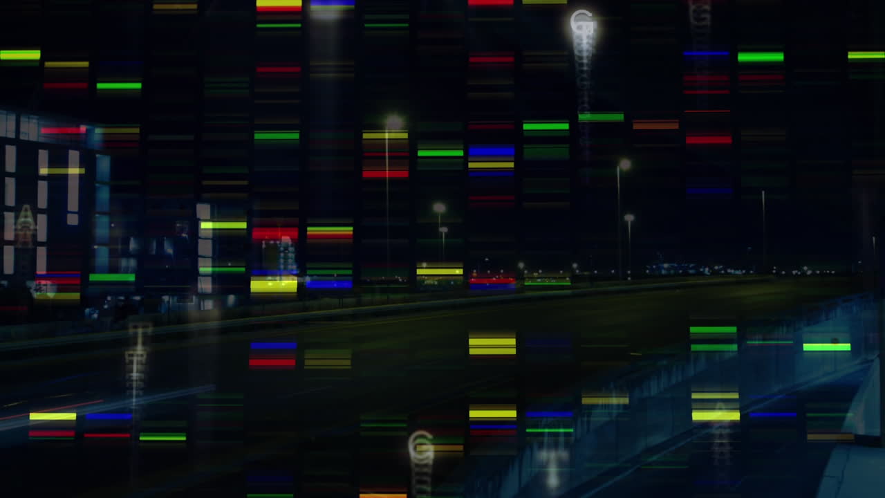 Barre colorate che si muovono sullo schermo