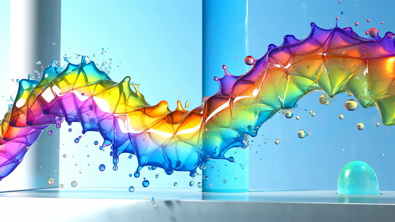 Abstract Rainbow Splash