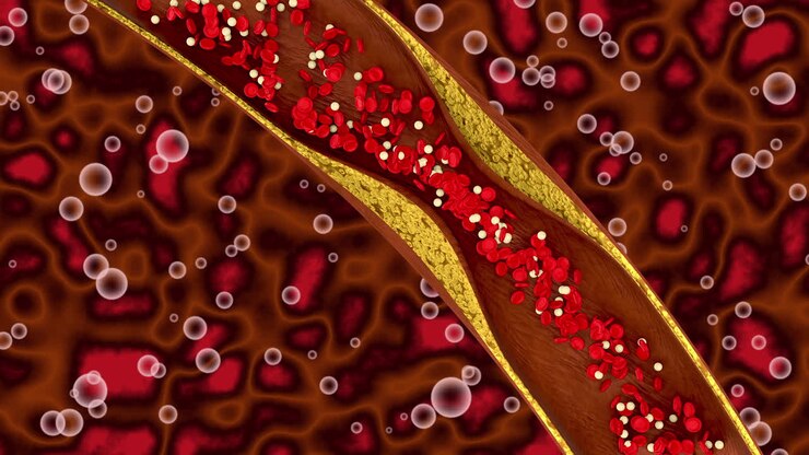 Cholesterol Block Blood Cell in Artery Vulnerability to Heart Attack Beautiful Healthy Life 4k