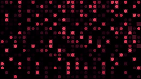 abstract red dot and square pattern