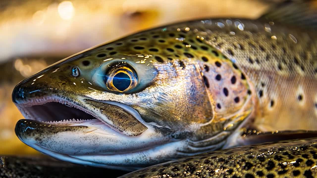 Un primo piano di un pesce