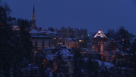 st moritz switzerland at night