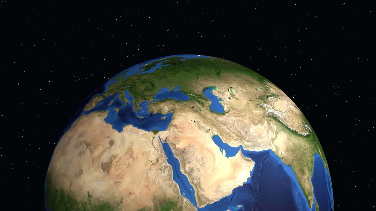 Bir 3D dünya gezegeni dönerek veri katmanı bilgileriyle Macaristan'ın Győr şehrine yakınlaşıyor.
