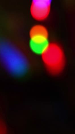 vibrant lights and glowing objects in darkness