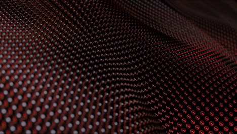 metallic wave background (red) - loop stock video