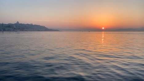 sunrise in istanbul and bosphorus