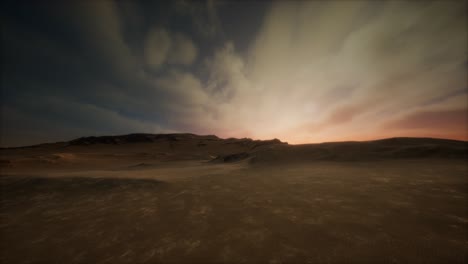 tormenta en el desierto de arena