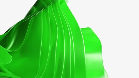 Elegant-Fluid-Art-green-in-thite-background