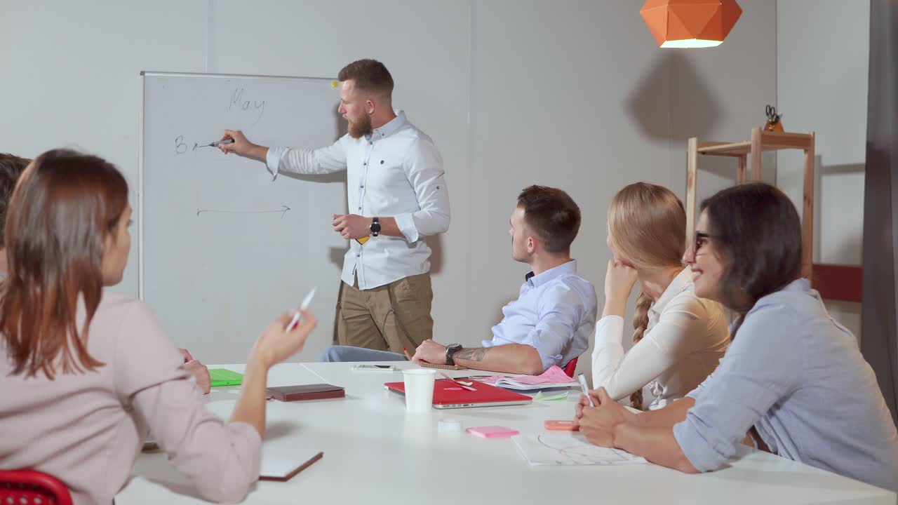 reunión de negocios con presentación