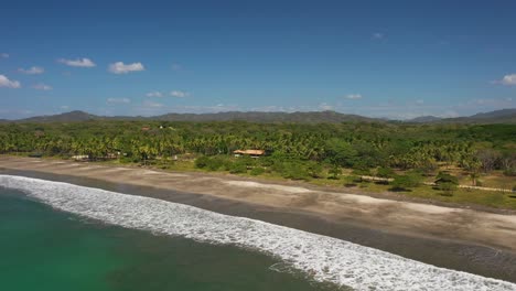 stunning drone footage shot of beach in central america