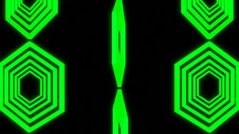 patrón hexagonal de neón abstracto
