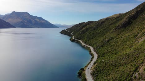 traffic on the one of the most dramatic drives in new zealand