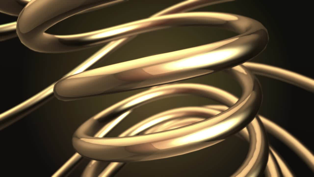 Animazione di sfondo astratto deformante - Oro