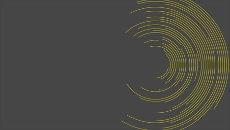 orange circular lines abstract futuristic video animation
