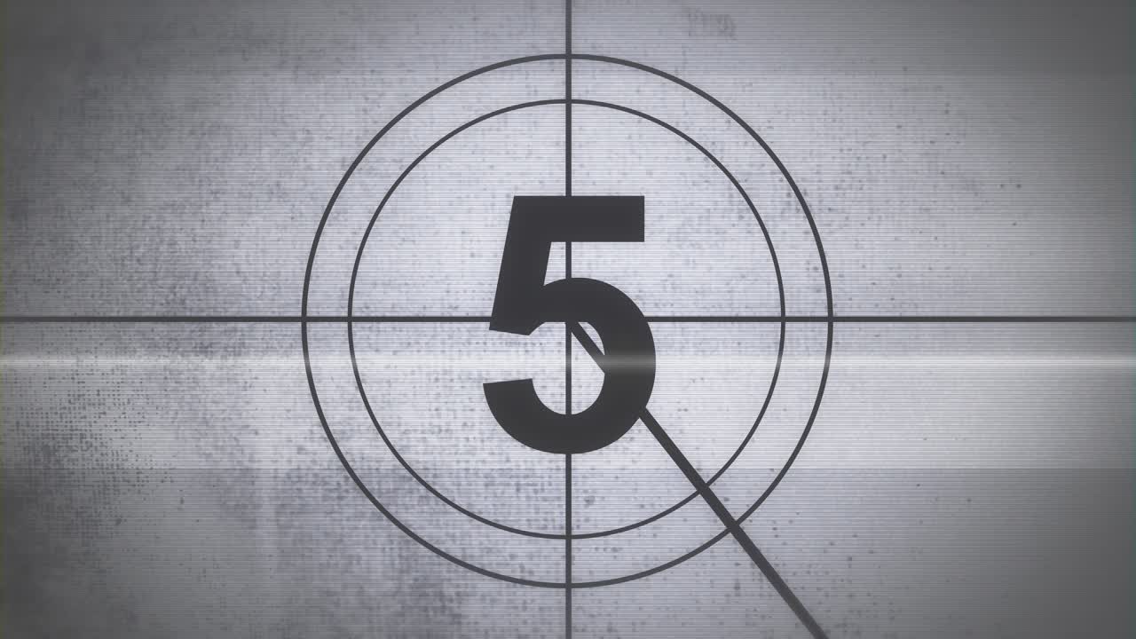 Vintage Film Countdown Timer
