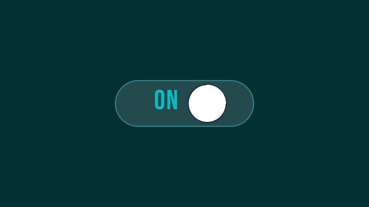 Digital Toggle Switch Changing From Off To On State