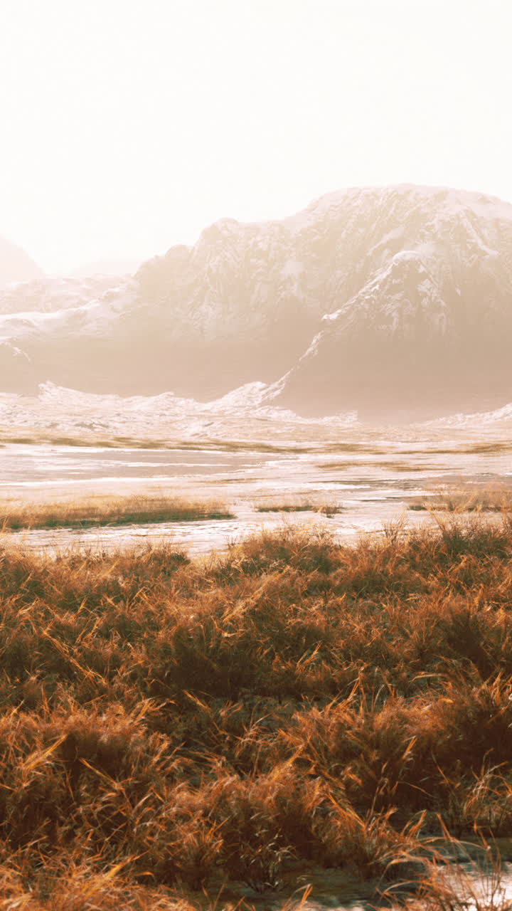 el sereno paisaje invernal de islandia