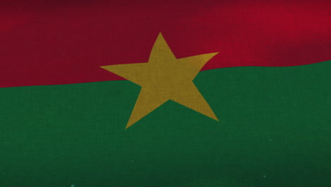 The-Burkina-Faso-national-waving-flag