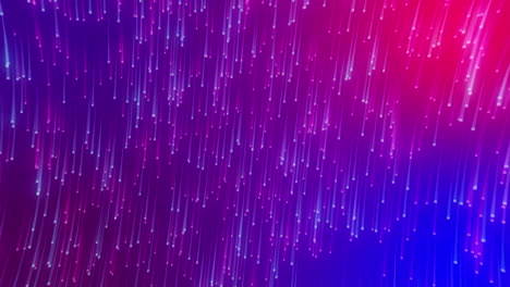 animación digital de rastros de luz brillante que se mueven en movimiento circular contra un fondo de gradiente