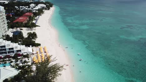 Aerial-shot-of-Seven-Mile-Beach