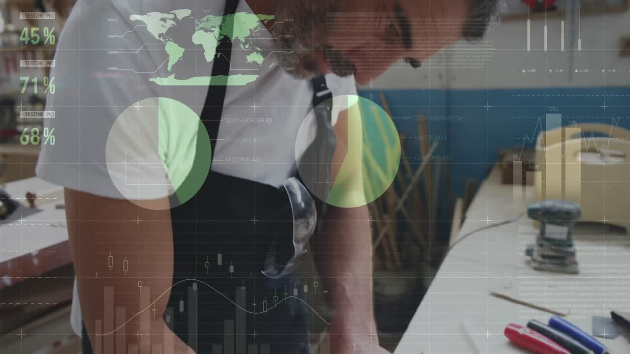 작업실에서 건물을 짓는 남자들 4k