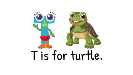 letter t is for turtle