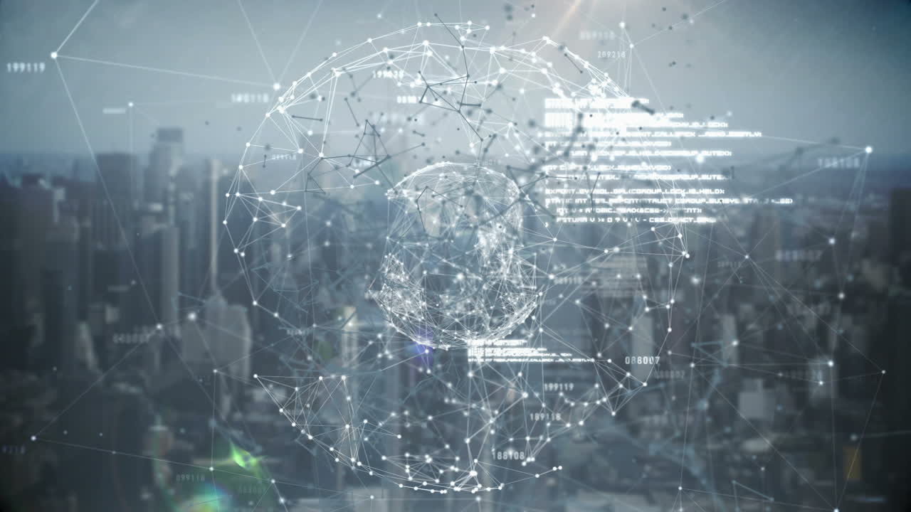 점과 선을 연결하는 다각형 원을 가진 이진 코드